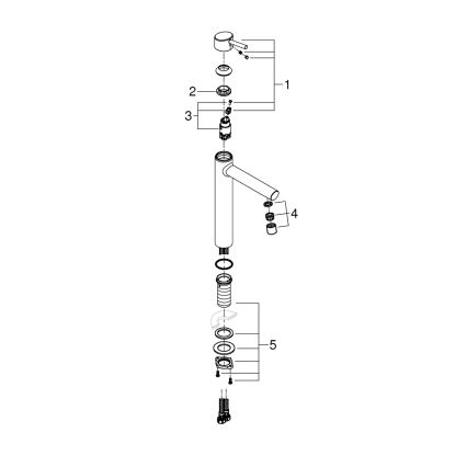 GROHE 23920001 - Umývadlová batéria CONCETTO veľkosť XL lesklý chróm