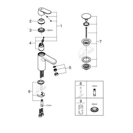 GROHE 23928000 - Umývadlová batéria DN 15 veľkosť M lesklý chróm