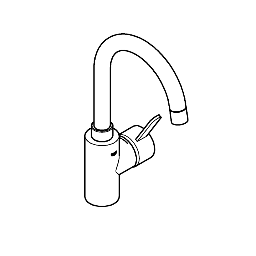 GROHE 23933001 - Umývadlová batéria EUROSMART COSMOPOLITAN veľkosť L chróm