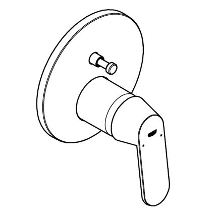 GROHE 24045000 - Batéria s dvojcestným prepínačom EUROSMART lesklý chróm