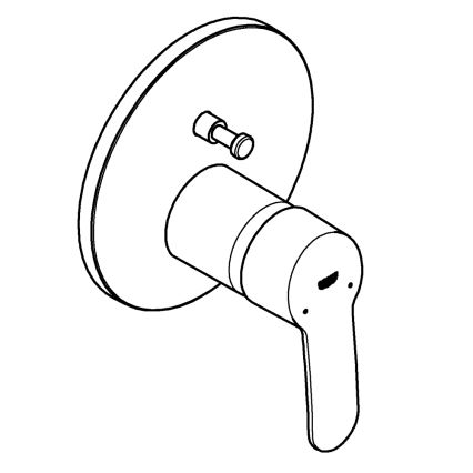 GROHE 24052002 - Batéria EUROSTYLE COSMOPOLITAN lesklý chróm