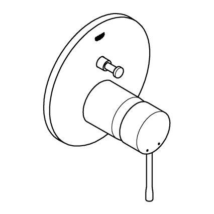 GROHE 24058001 - Batéria ESSENCE lesklý chróm
