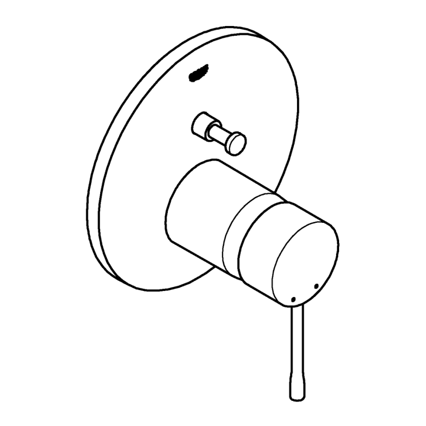 GROHE 24058DC1 - Sprchová batéria pre podomietkovú inštaláciu ESSENCE nerez