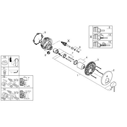 GROHE 24060003 - Batéria PLUS lesklý chróm