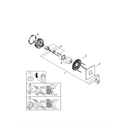 GROHE 24061000 - Sprchová batéria EUROCUBE lesklý chróm