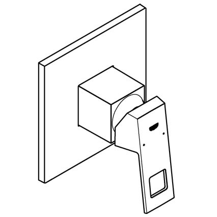 GROHE 24061000 - Sprchová batéria EUROCUBE lesklý chróm