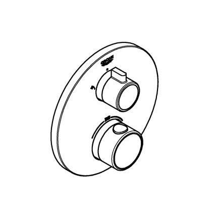 GROHE 24076000 - Termostatická sprchová batéria GROHTHERM lesklý chróm