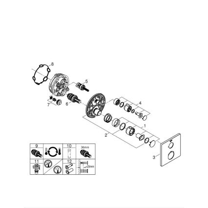 GROHE 24078000 - Termostatická sprchová batéria GROHTHERM lesklý chróm