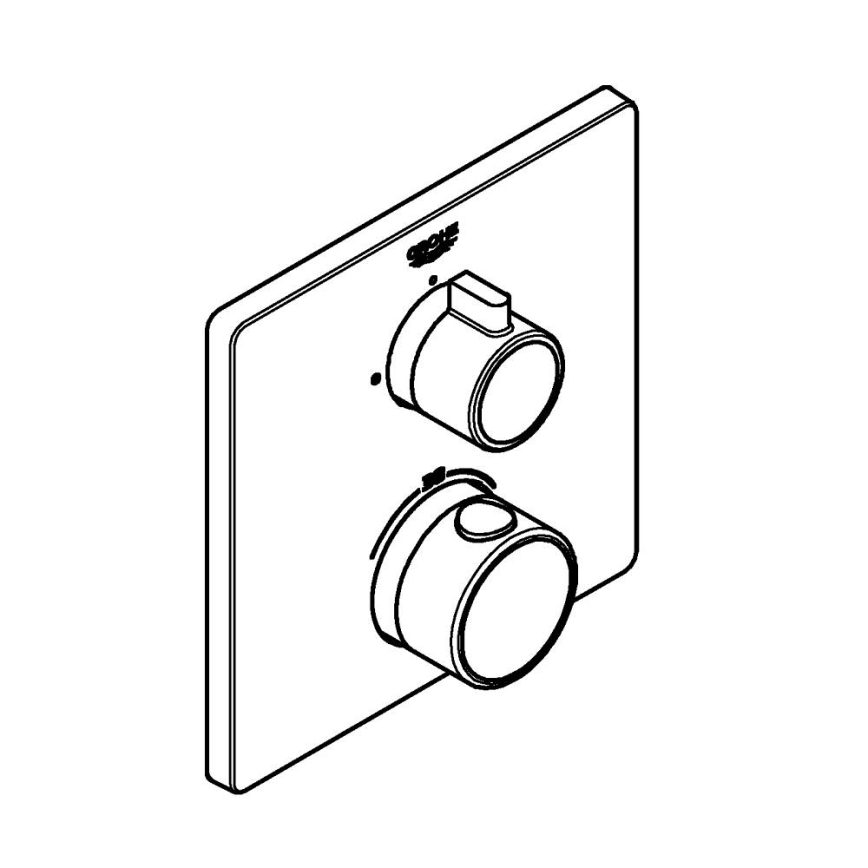 GROHE 24078000 - Termostatická sprchová batéria GROHTHERM lesklý chróm