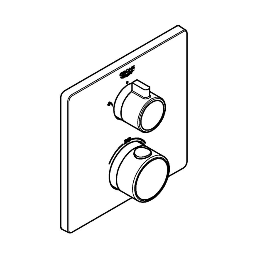 GROHE 24079000 - Termostatická sprchová batéria GROHTHERM lesklý chróm