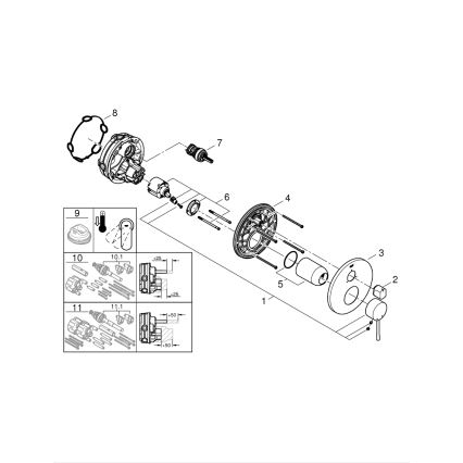 GROHE 24092AL1 - Batéria ESSENCE grafit
