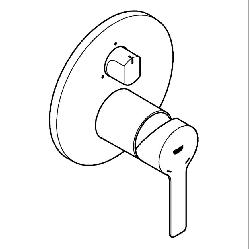 GROHE 24095001 - Batéria LINEARE lesklý chróm