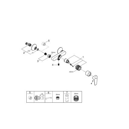 GROHE 24197001 - Sprchová batéria START EDGE DN 15 lesklý chróm