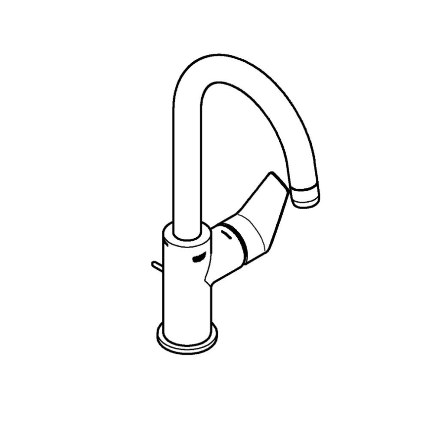 GROHE 24201001 - Umývadlová batéria DN 15, veľkosť L, lesklý chróm