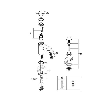 GROHE 24323001 - Umývadlová batéria SWIFT DN 15 lesklý chróm