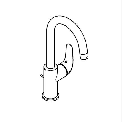 GROHE 24330001 - Umývadlová batéria EUROSMART, veľkosť L, lesklý chróm
