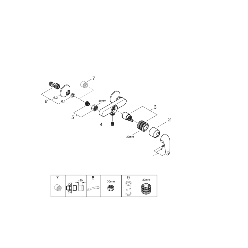GROHE 24333001 - Sprchová batéria SWIFT DN 15 lesklý chróm