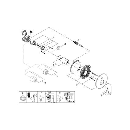 GROHE 24336001 - Vaňová batéria SWIFT DN 15 lesklý chróm
