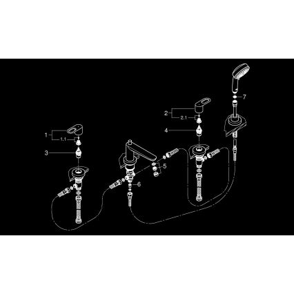 GROHE 2511900A - Vaňová batéria BAULOOP DN 20 lesklý chróm