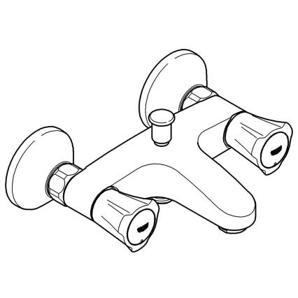GROHE 25450001 - Vaňová batéria COSTA L DN 15 lesklý chróm