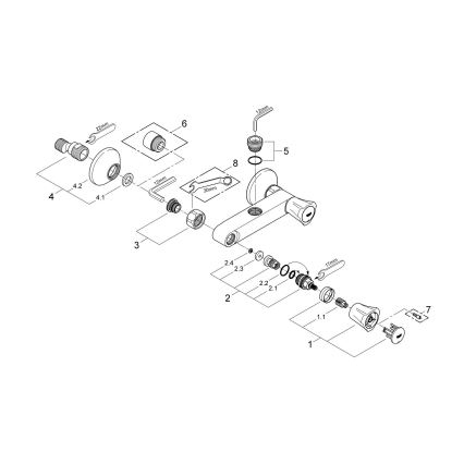 GROHE 26009001 - Sprchová batéria COSTA L DN 15 lesklý chróm