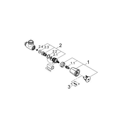 GROHE 26010001 - Sprchový ventil COSTA L lesklý chróm