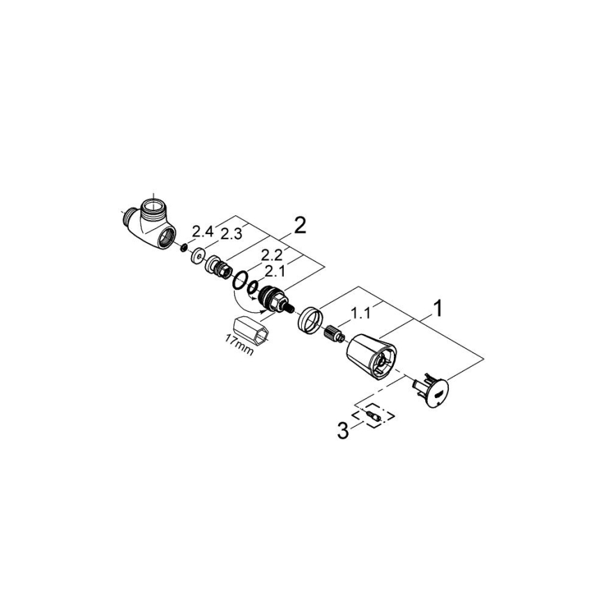 GROHE 26010001 - Sprchový ventil COSTA L lesklý chróm