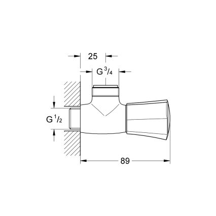 GROHE 26010001 - Sprchový ventil COSTA L lesklý chróm