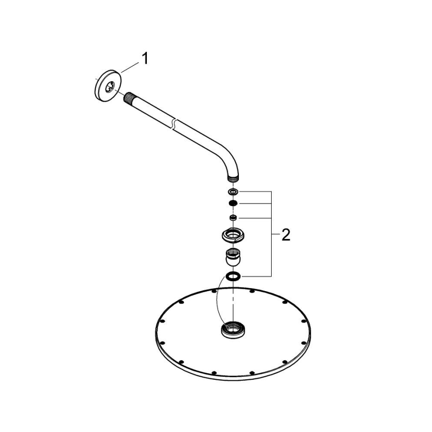 GROHE 26066GN0 - Sprchová hlavica RAINSHOWER COSMOPOLITAN 310 380 mm zlatá