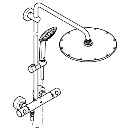 GROHE 26075DA0 - Sprchový systém EUPHORIA 310 bronzová