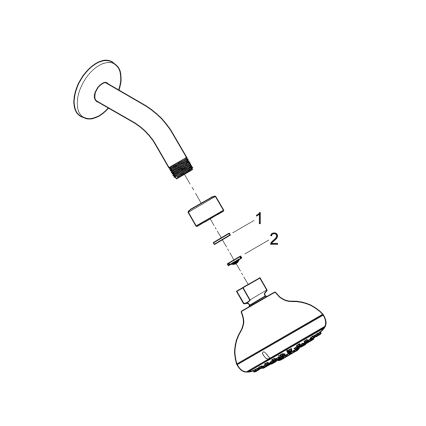 GROHE 26088001 - Sprchová hlavica TEMPESTA 100, 100 mm, lesklý chróm