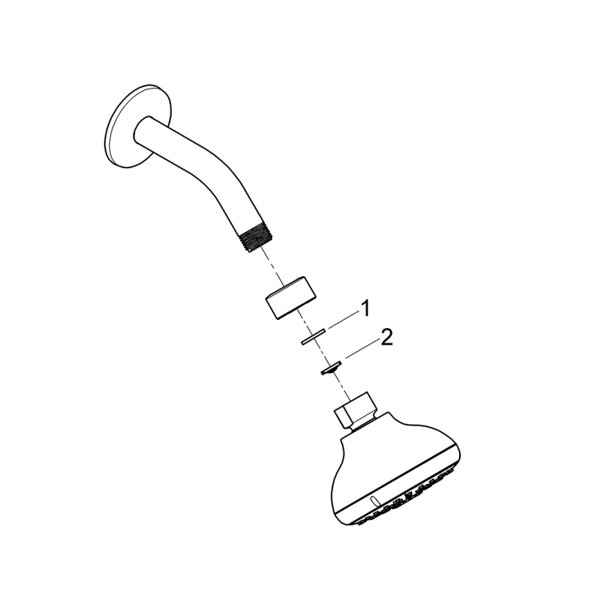GROHE 26088001 - Sprchová hlavica TEMPESTA 100, 100 mm, lesklý chróm