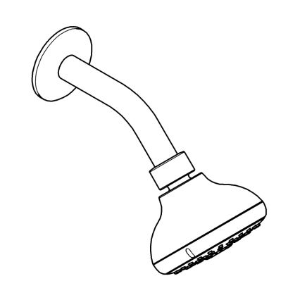 GROHE 26088001 - Sprchová hlavica TEMPESTA 100, 100 mm, lesklý chróm