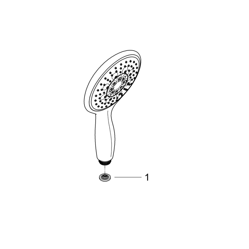 GROHE 26107000 - Ručná sprcha VITALIO RAIN 130 mm, lesklý chróm