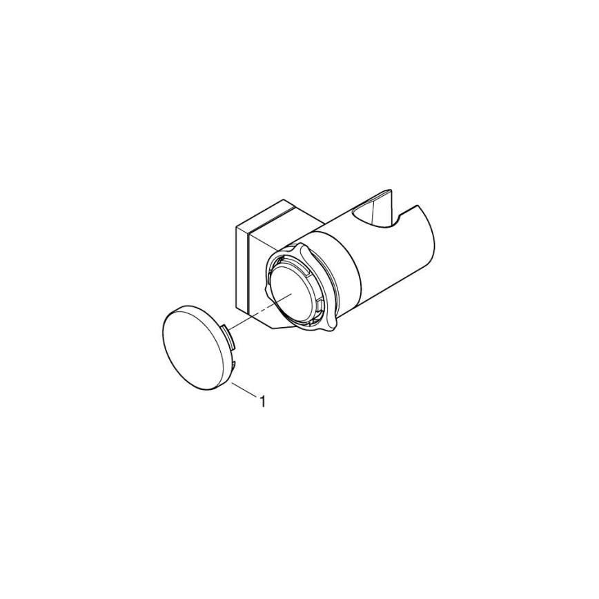 GROHE 261832431 - Nástenný držiak sprchy VITALIO UNIVERSAL čierny