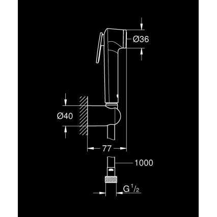 GROHE 26352000 - Ručná sprcha TEMPESTA-F TRIGGER SPRAY 30 36 mm lesklý chróm