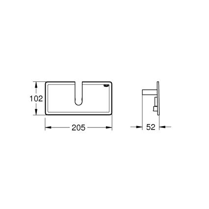 GROHE 26362LN1 - polica EUPHORIA 150 mm, biela