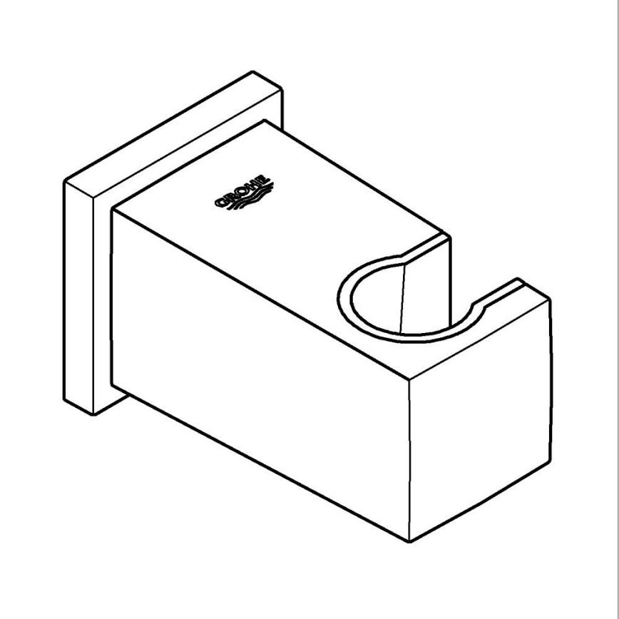 GROHE 26370AL0 - Nástenné koleno EUPHORIA CUBE DN 15 grafit