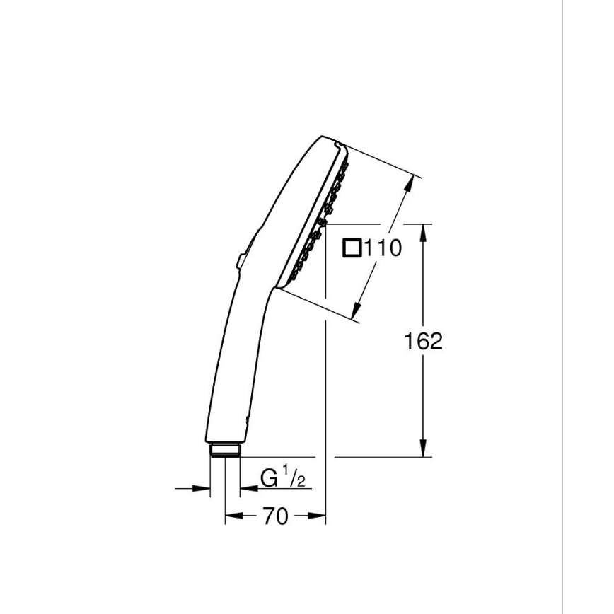 GROHE 2639710E - Ručná sprcha VITALIO COMFORT 110 110 mm lesklý chróm