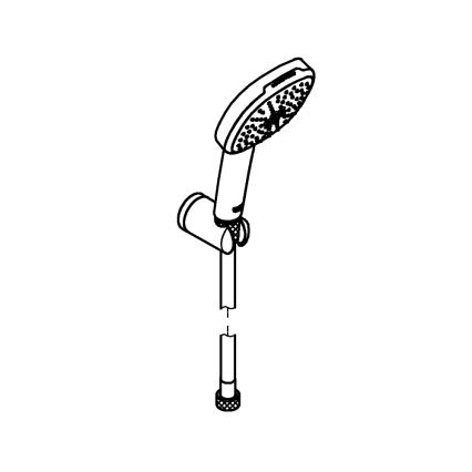 GROHE 263992431 - Sprchový set VITALIO COMFORT 110 110 mm čierna