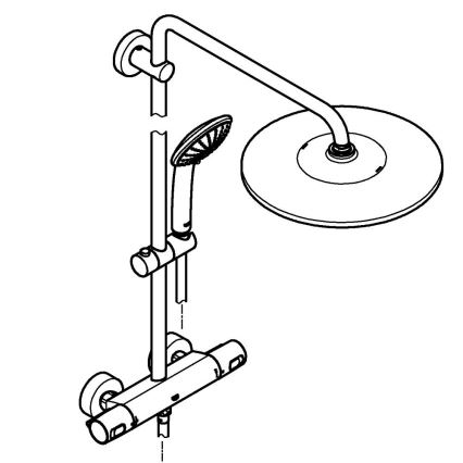 GROHE 26400001 - Sprchový systém VITALIO JOY SYSTEM 310 450 mm lesklý chróm