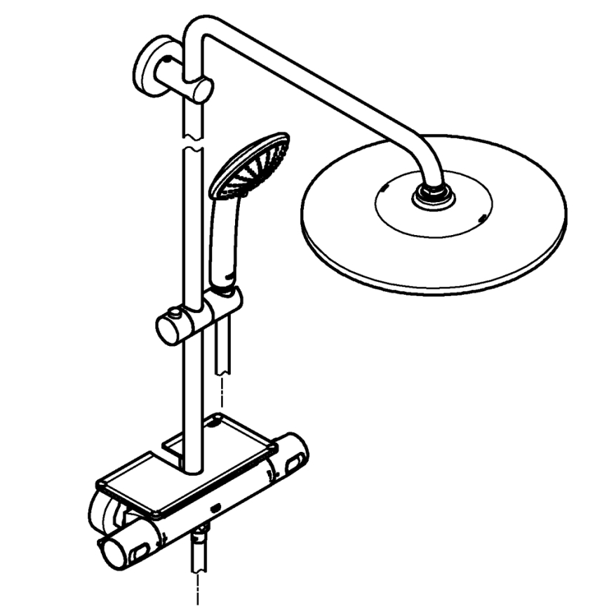 GROHE 26401001 - Sprchový systém VITALIO JOY SYSTEM 310, lesklý chróm