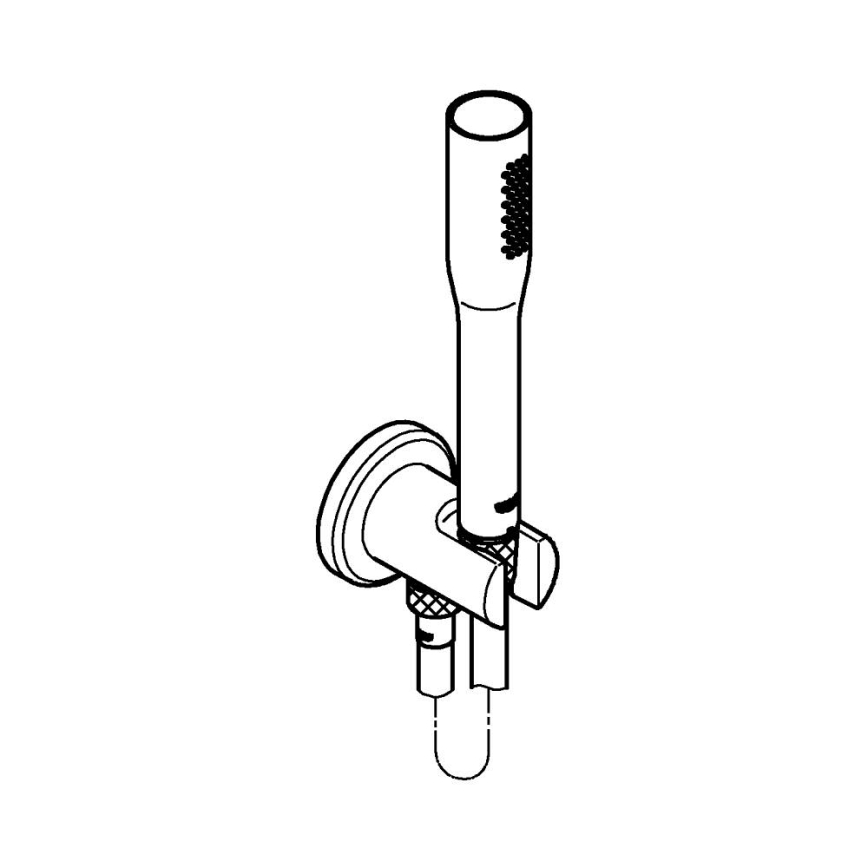 GROHE 26404000 - Ručná sprcha STICK s hadicou a držiakom lesklý chróm