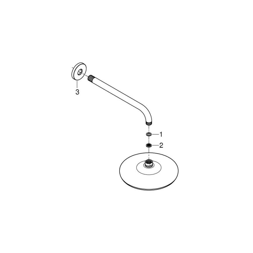 GROHE 26412000 - Hlavová sprcha TEMPESTA 210 286 mm lesklý chróm