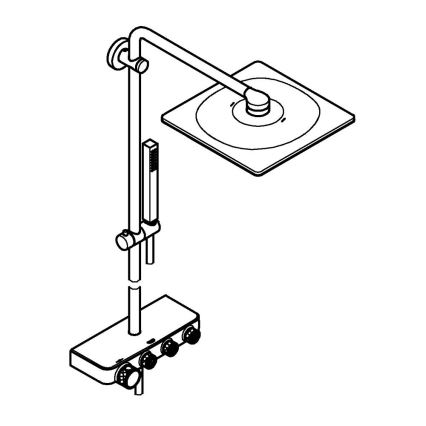 GROHE 26508000 - Sprchový systém EUPHORIA SMARTCONTROL 310 CUBE lesklý chróm