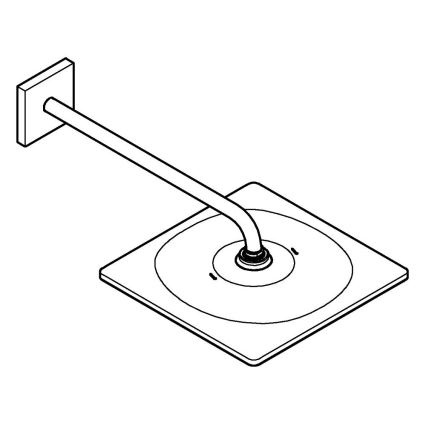 GROHE 26564AL0 - Sada hlavovej sprchy RAINSHOWER MONO 310 CUBE 310 × 310 mm grafit