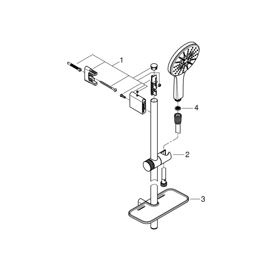 GROHE 26575000 - Sprchový set RAINSHOWER SMARTACTIVE 130 600 mm lesklý chróm