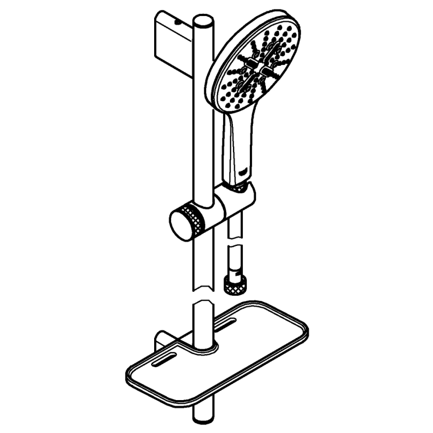 GROHE 26575000 - Sprchový set RAINSHOWER SMARTACTIVE 130 600 mm lesklý chróm