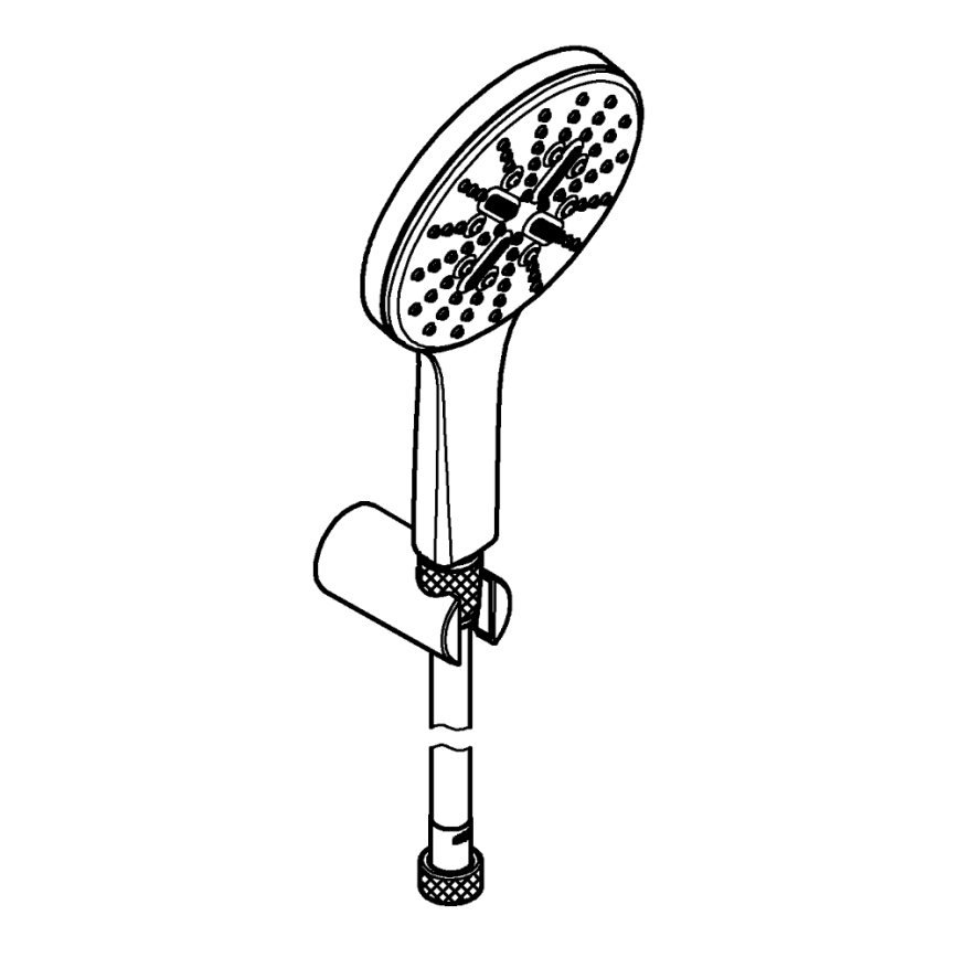 GROHE 26581000 - Montážna sada na stenu RAINSHOWER SMARTACTIVE 130 1500 mm chróm