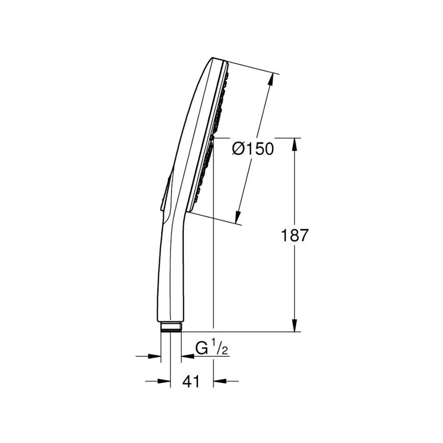 GROHE 26597000 - Ručná sprcha VITALIO SMARTACTIVE 150 mm lesklý chróm